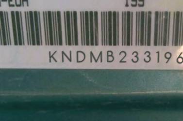 VIN prefix KNDMB2331963