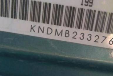 VIN prefix KNDMB2332761
