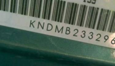 VIN prefix KNDMB2332962