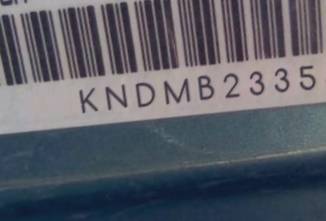 VIN prefix KNDMB2335660