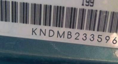VIN prefix KNDMB2335962