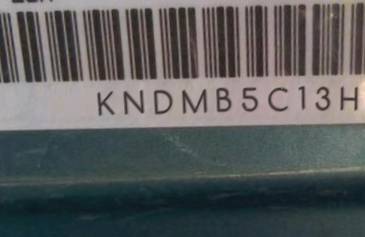 VIN prefix KNDMB5C13H62