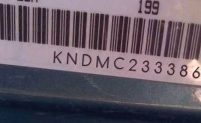 VIN prefix KNDMC2333860