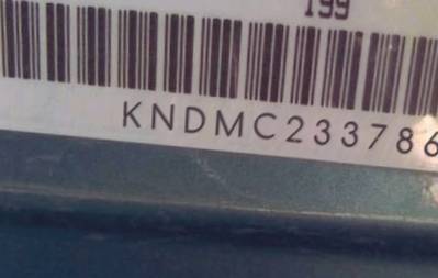 VIN prefix KNDMC2337860
