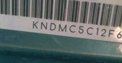VIN prefix KNDMC5C12F60