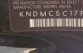 VIN prefix KNDMC5C17F60