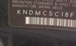 VIN prefix KNDMC5C18F60