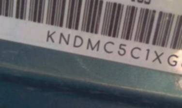 VIN prefix KNDMC5C1XG61