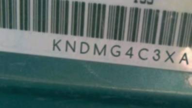 VIN prefix KNDMG4C3XA63