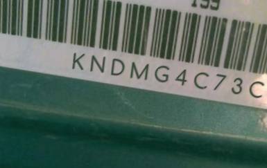 VIN prefix KNDMG4C73C65