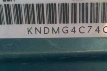 VIN prefix KNDMG4C74C65