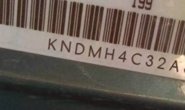VIN prefix KNDMH4C32A63