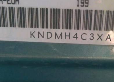 VIN prefix KNDMH4C3XA63