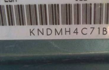 VIN prefix KNDMH4C71B63