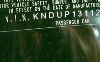 VIN prefix KNDUP1311262
