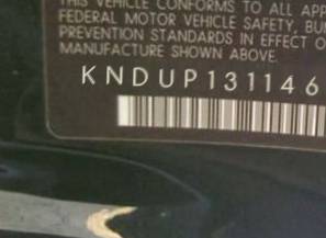 VIN prefix KNDUP1311465