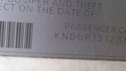 VIN prefix KNDUP1312364