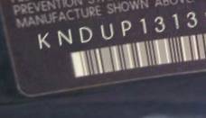 VIN prefix KNDUP1313261
