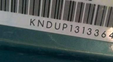 VIN prefix KNDUP1313364
