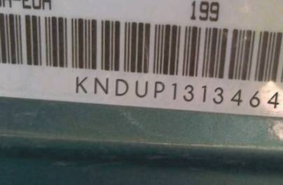 VIN prefix KNDUP1313464