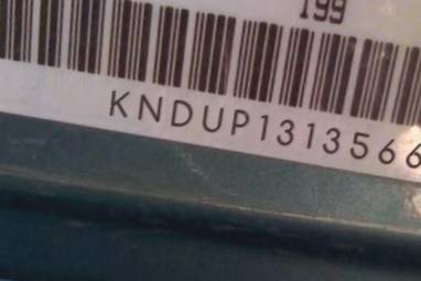 VIN prefix KNDUP1313566