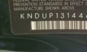 VIN prefix KNDUP1314464