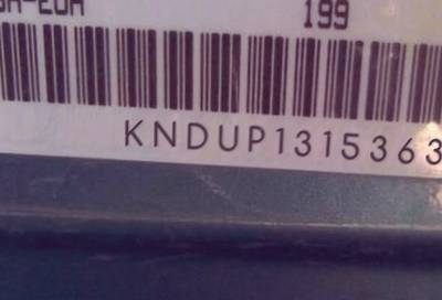 VIN prefix KNDUP1315363
