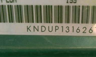 VIN prefix KNDUP1316261