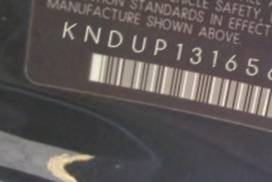 VIN prefix KNDUP1316566