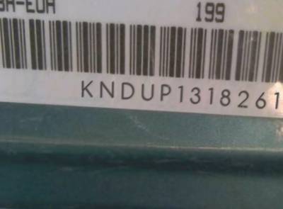 VIN prefix KNDUP1318261