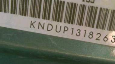 VIN prefix KNDUP1318263