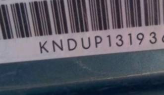 VIN prefix KNDUP1319364