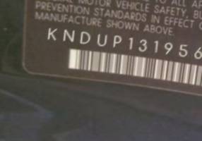 VIN prefix KNDUP1319566