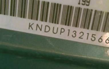 VIN prefix KNDUP1321566