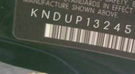 VIN prefix KNDUP1324566