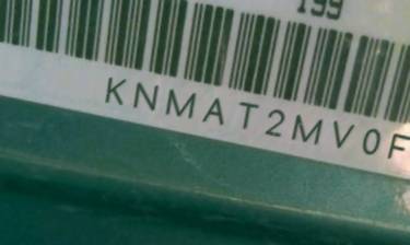 VIN prefix KNMAT2MV0FP5