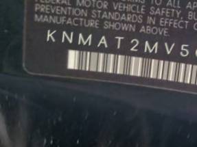 VIN prefix KNMAT2MV5GP6