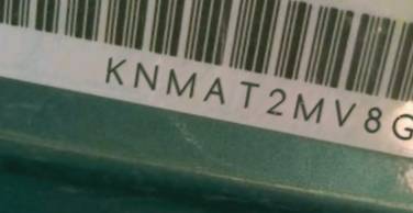 VIN prefix KNMAT2MV8GP5