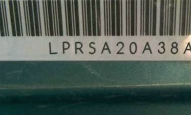 VIN prefix LPRSA20A38A8