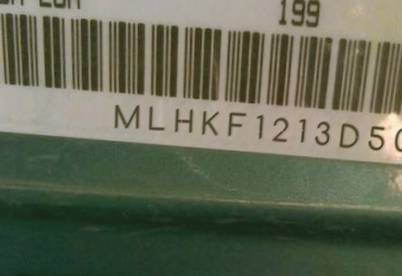 VIN prefix MLHKF1213D50