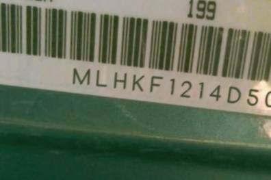 VIN prefix MLHKF1214D50