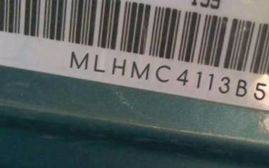VIN prefix MLHMC4113B50