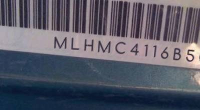 VIN prefix MLHMC4116B50