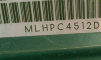 VIN prefix MLHPC4512D50