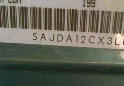 VIN prefix SAJDA12CX3LF