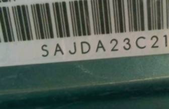 VIN prefix SAJDA23C21LF