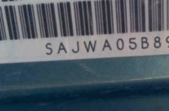 VIN prefix SAJWA05B89HR