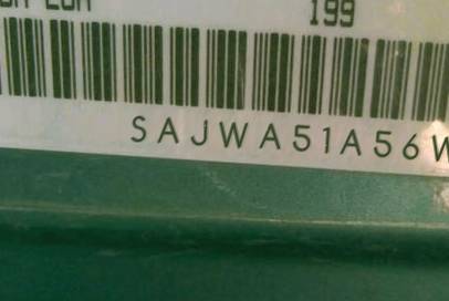 VIN prefix SAJWA51A56WE