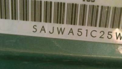 VIN prefix SAJWA51C25WE
