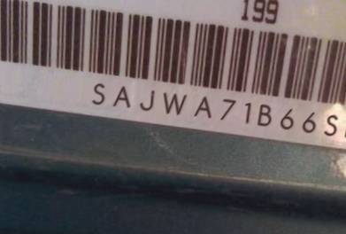 VIN prefix SAJWA71B66SH